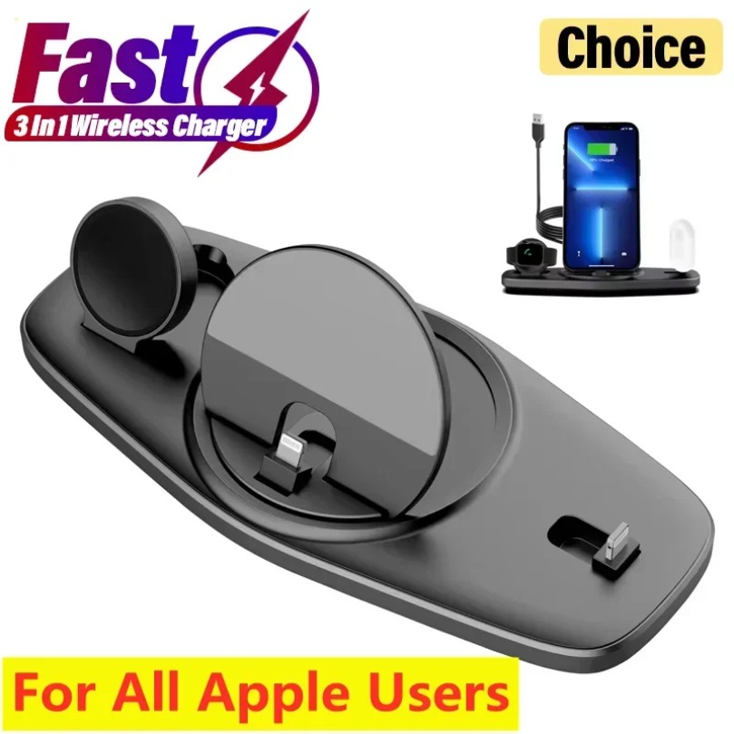 3 In 1 Fast Wireless Charger C - Smartwatch X12 recension och pris