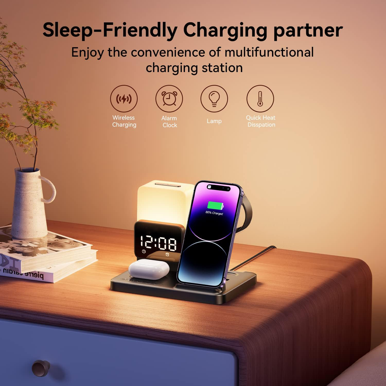 6 In 1 Foldable Lamp Wireless  - Smartwatch X12 recension och pris