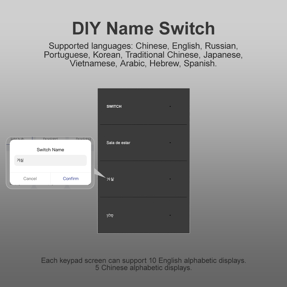MANHOT Smart Wifi DIY Name Swi - Smart Accessories recension och pris