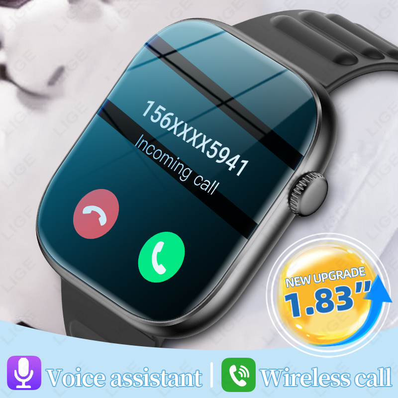 LIGE Smart Watch Man 1.83” HD  - Smartwatch Custom recension och pris